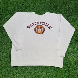 Vintage 80s Boston College Sweatshirt Womens 2XL 23x24 USA